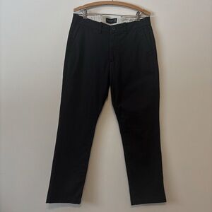 Abercrombie Straight Stretch Chino Pants Black 32x32